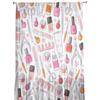 Woman Cosmetics Nail Polish Tulle Curtains for Living Room Decoration Modern Chiffon Sheer Voile Kitchen Bedroom Window Curtain