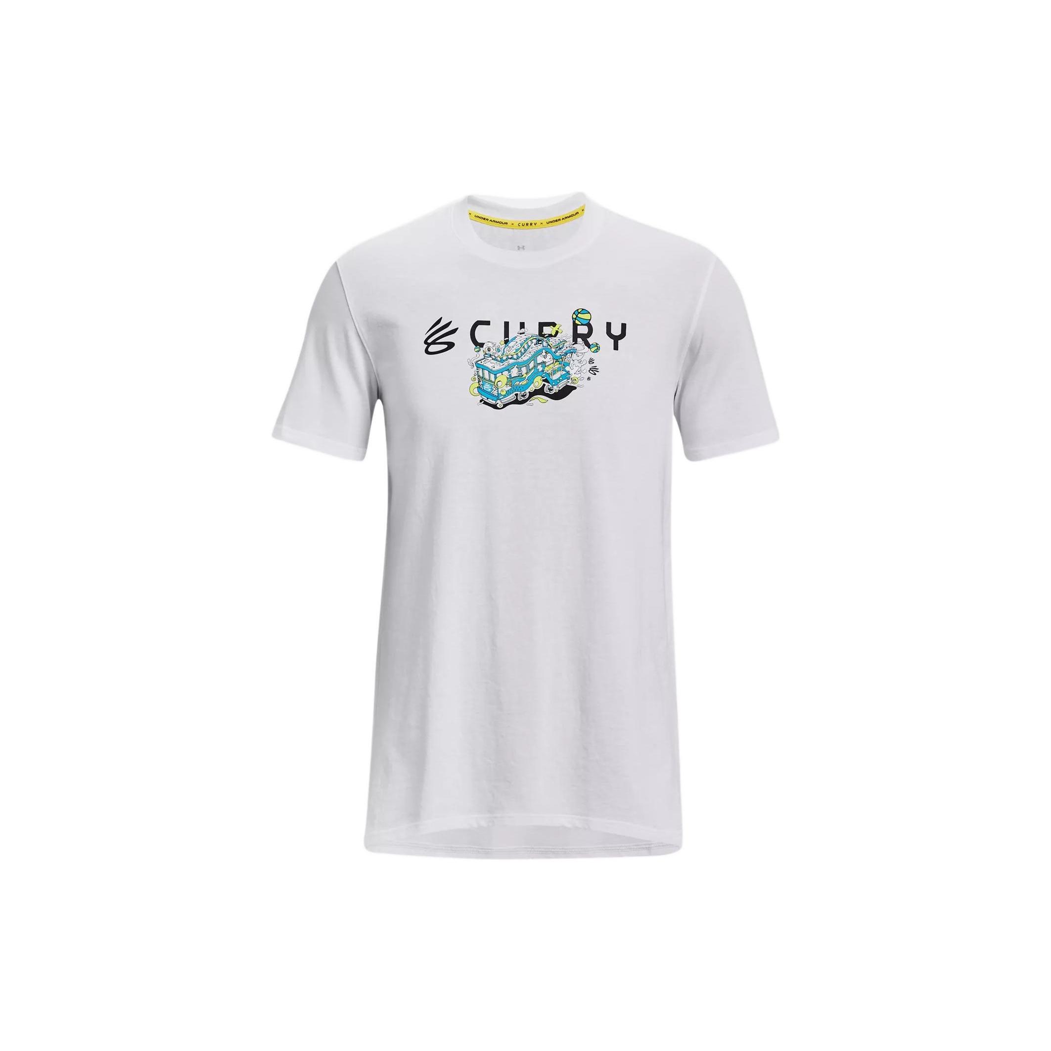 Under Armour x Curry Trolly Heavyweight T-Shirt White Men s 1376273-100 XXL
