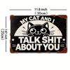 1 Piece Retro Metal Tin Sign Decorative Painting 8x12 Inch Office Living Room Patio Wall Decor