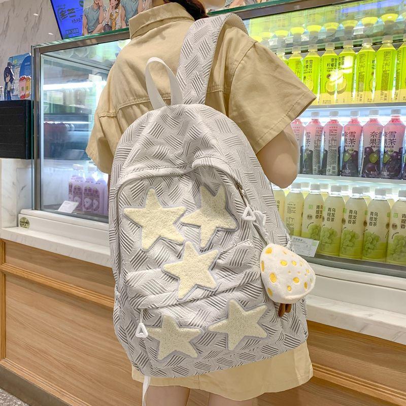 Schoolbag High Value Ins Niche Star Schoolbag Junior High School Girl High School College Student Backpack 1011 New Backpack