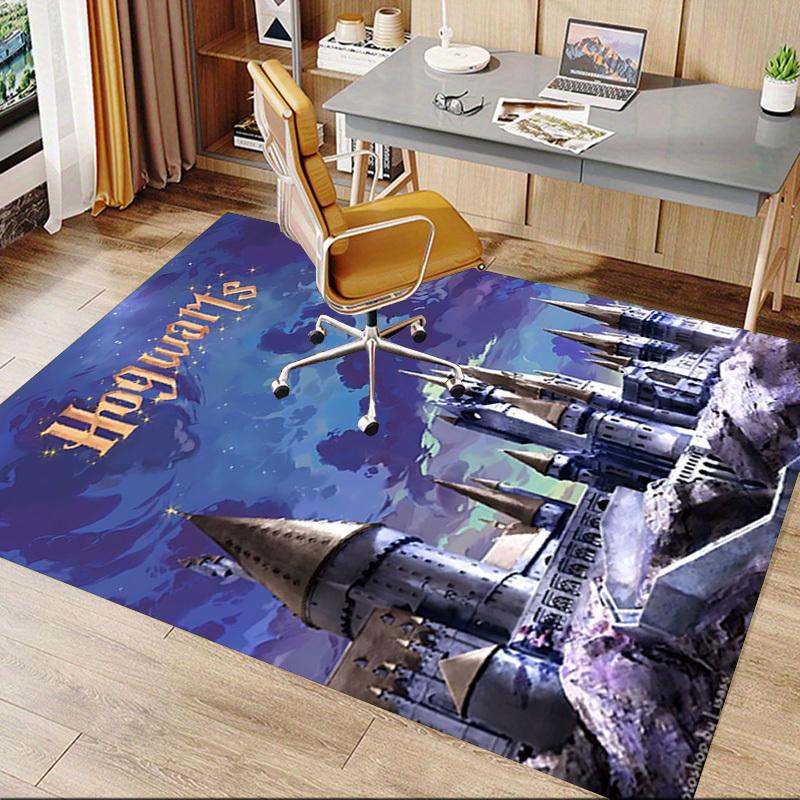 1pc Hogwarts Harry Potter Carpet, for Home & Office Decor, Desk Chair Carpet, Festive GiftL1342