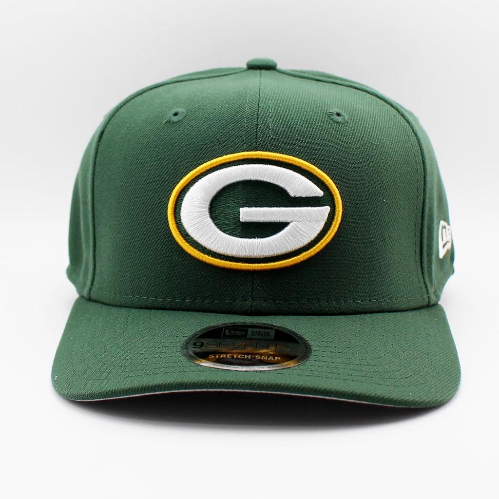 New Era Cap 9SEVENTY Stretch Snapback Green Bay Packers NFL STRETCH SNAPBACK CAP GREEN GREEN BAY PACKERS American Football Hat 970 [Used]