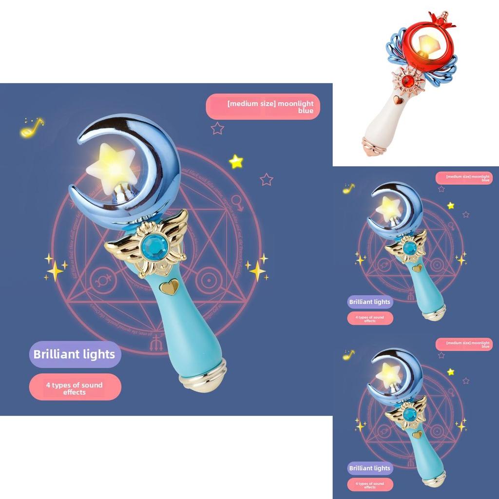 Glittering Fairy Magic Wand With Sound And Led Light For Childrens Party