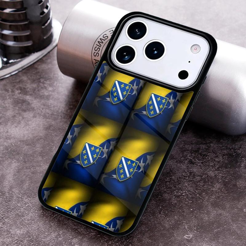 Bosnia Flag Phone Case For iPhone 17 16 15 14 13 12 11 Pro Max Plus 17Air Soft Silicone Cover