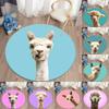 Alpaca Ronde Tapijt Kinderen Tapijt Tapijt Voor Woonkamer Animal Karpetten Tapijt In De Kinderkamer