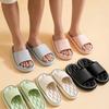 Unisex Colorful Flip Flops Door Slides Simple Super Light Fashion Soft Slippers Bathroom Elastic Shoes Beach EVA