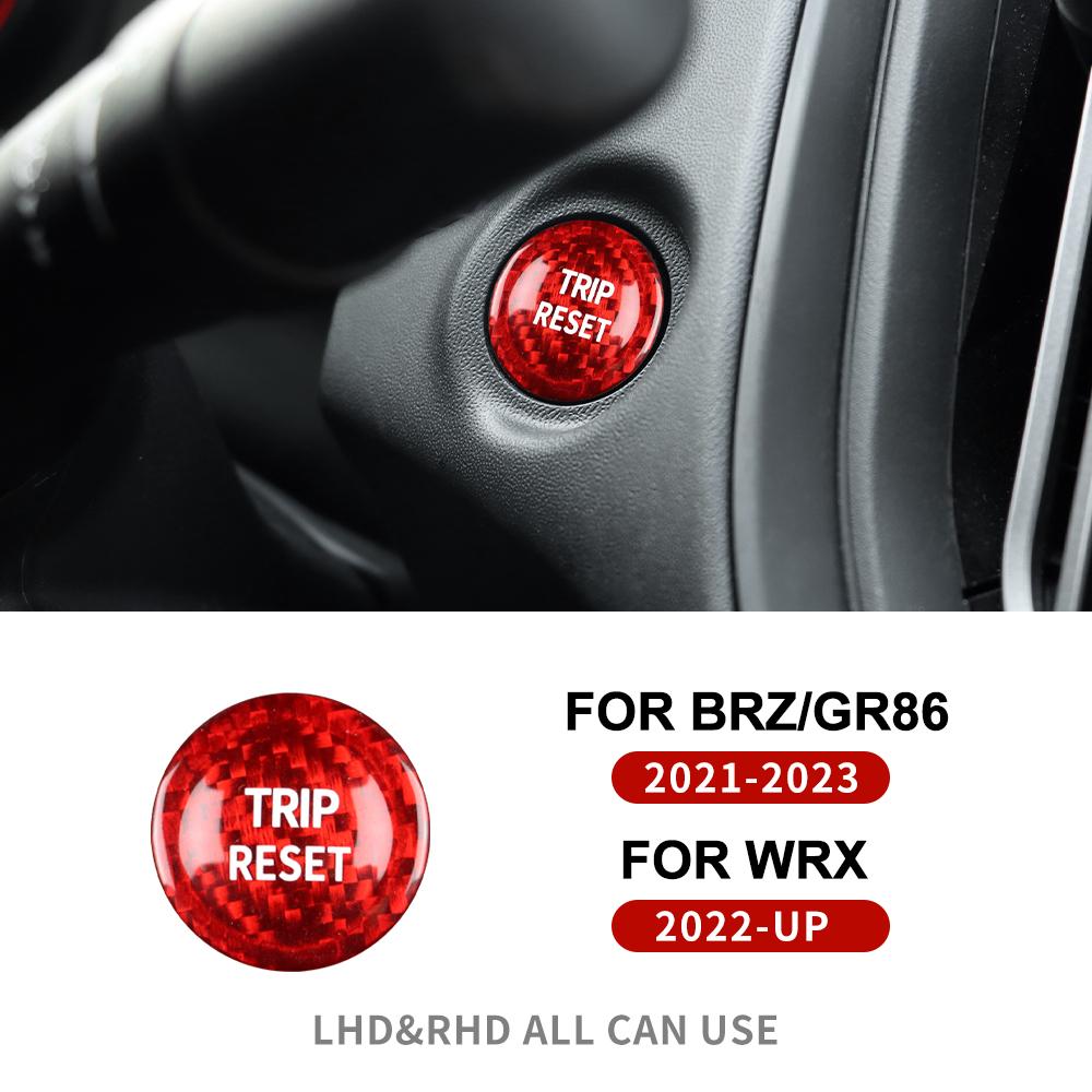 Real Hard Carbon Fiber Sticker For Subaru BRZ Toyota GR86 2025 2025 2025 2025 Trip Reset Button Cover Interior Trim Accessories
