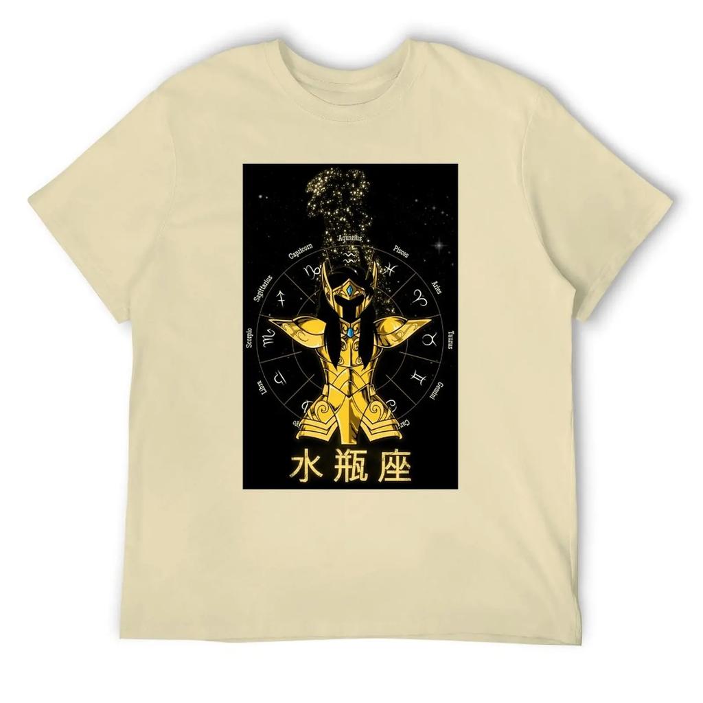 Aquarius Twelve Constellation (15) T-shirt Round Neck Sports Top Tee Premium Home Graphic USA Size