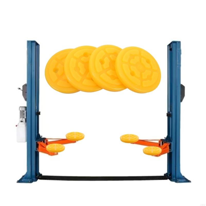 28GC Pack of 4 Protective Mats Support Pads for Double Column Lifts and Trolley Jacks Rubber Lifting Platform Pads Heavy Duty