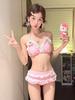 Cherry Print Women's Three-Piece Bikini Set - New 2026 Hot Girl Beach & Vacation Wear