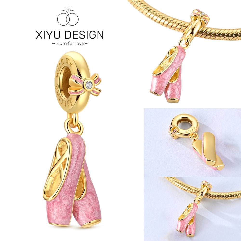 

Элегантная подвеска в виде танцевальной туфли, медная подвеска-шарм «Хорошие сестры», подходит для браслета «Сделай сам» этого бренда, женские ювелирные изделия, подарки белый