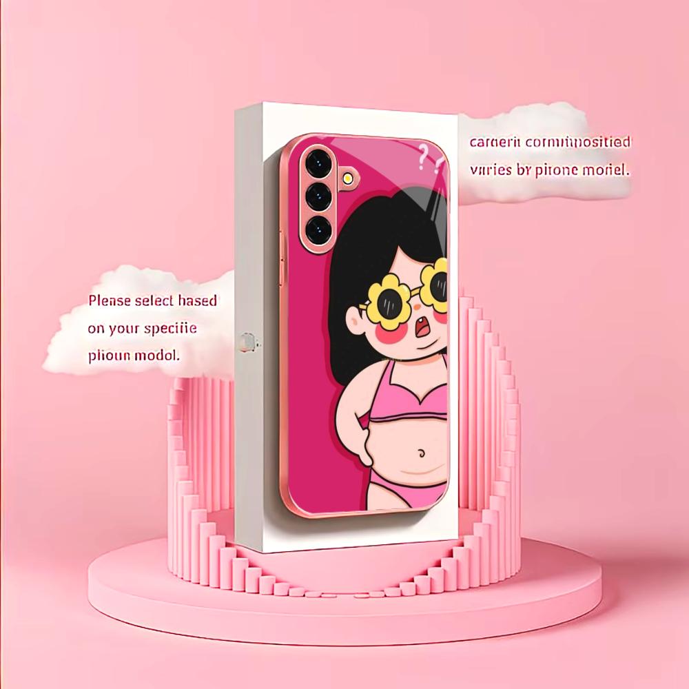 Bikini girl fashion funny Phone Case Glass TPU Smartphone Case for Samsung Galaxy S26 S25 S24 S23 S22 FE Ultra Plus coque Funda