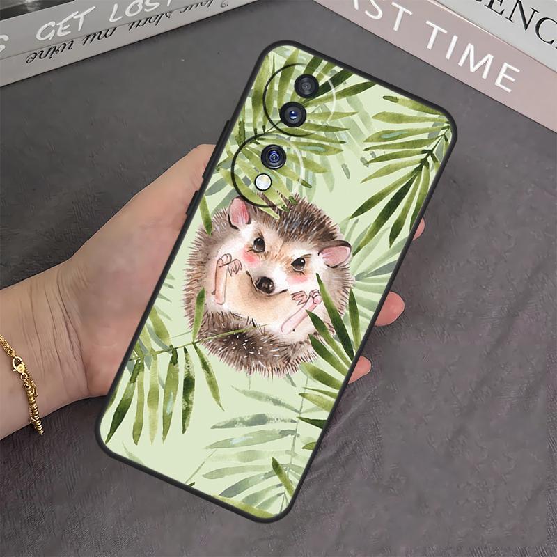 Kawaii Hedgehog Heart Case For Honor X8b X9b X8 X9 X6a X7a X8a X9a Cover For Honor Magic 6 5 Pro 50 70 90 Lite