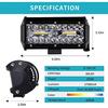 Led Work Light 7 Inch 240 W Cree Led Additional Headlight 12 V 27 000 Lm Car Headlight Offroad Floodlight Waterproof Ip67 Work Light (Pack Of 2)