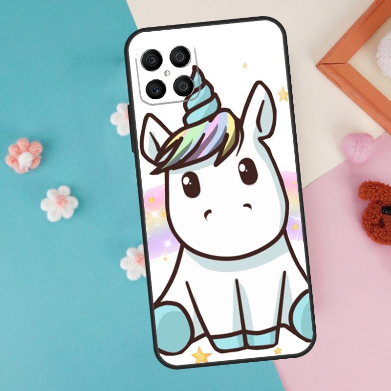 Cute Rainbow Unicorn Case For Honor Magic 7 5 6 Lite Pro Honor X8b X9b X9a X8a X8 X9 X9c 50 70 90 200 Lite Cover