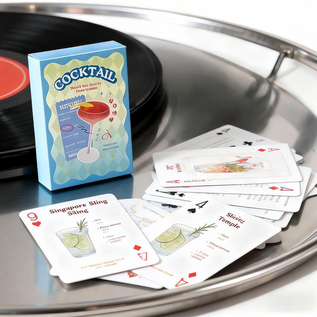Cocktail Themed Card Games Novelty Colorful Collectible Adult Party Card Games For Holiday Festival Activities Night Birthdays
