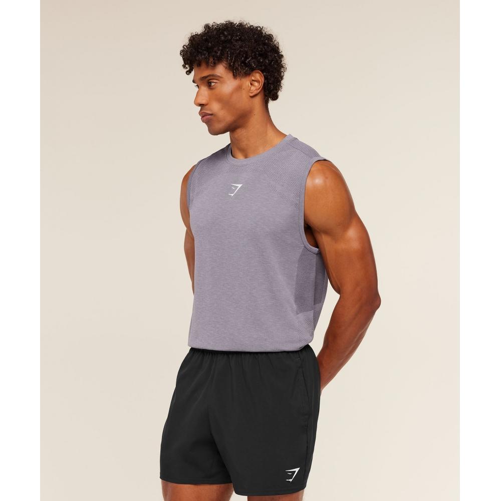 Gymshark Lightweight Seamless Tank Gs Fog Purple  Marl A3b7v Pcmg
