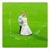Bride and Groom Figurine Romantic Miniature Couple Figure Mini with for