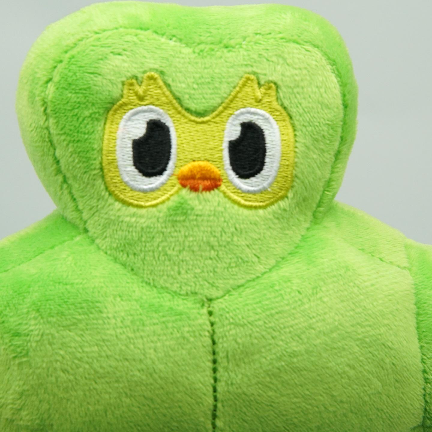 Topmix Unisex Kids Green 25Cm Duolingo Buff Duo Plush Owl Doll Cute Anime Peripherals Toy For Kid Fan Birthday Christmas Gift