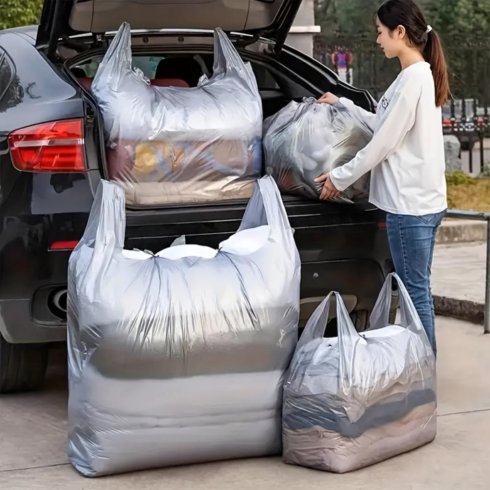 10pcs Extra Large Moving Storage Bags, High Capacity for Clothes/Quilts/Shoes, Suitable for Relocation/Dorm/Travel