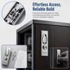 Brushed Flat Lock with Key Distribution Cabinet Door Lock Metering Lock  Distribution Box