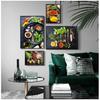 Lebensmittel, Körner, Gewürze, Poster und Drucke, Wandkunst, Bilder für Wohnzimmer, Gewürze, Paprika, Küche, Dekoration, Leinwandgemälde