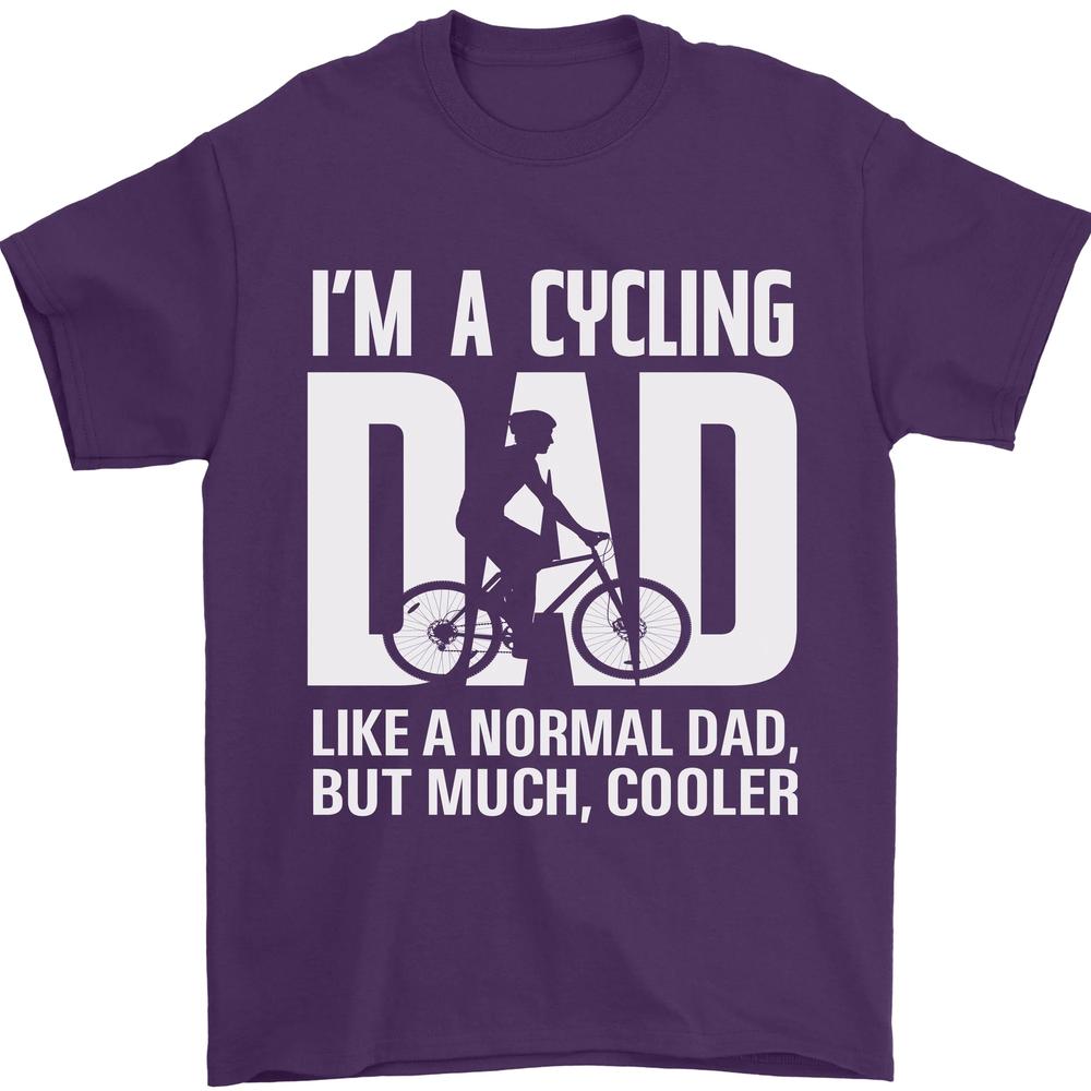 Cycling Dad Like a Normal Dad Fathers Day Unisexs TShirt 100 Cotton