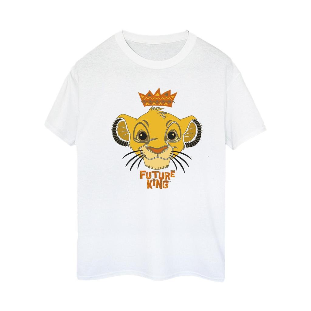 Disney Damen/Damen „The Lion King Future King“-Boyfriend-T-Shirt aus Baumwolle