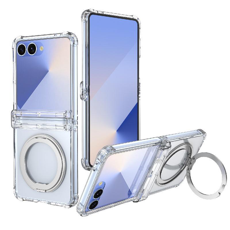 Drop-proof Rotating Magnetic Stand Case for Samsung Z Flip7 - Foldable Screen Protection