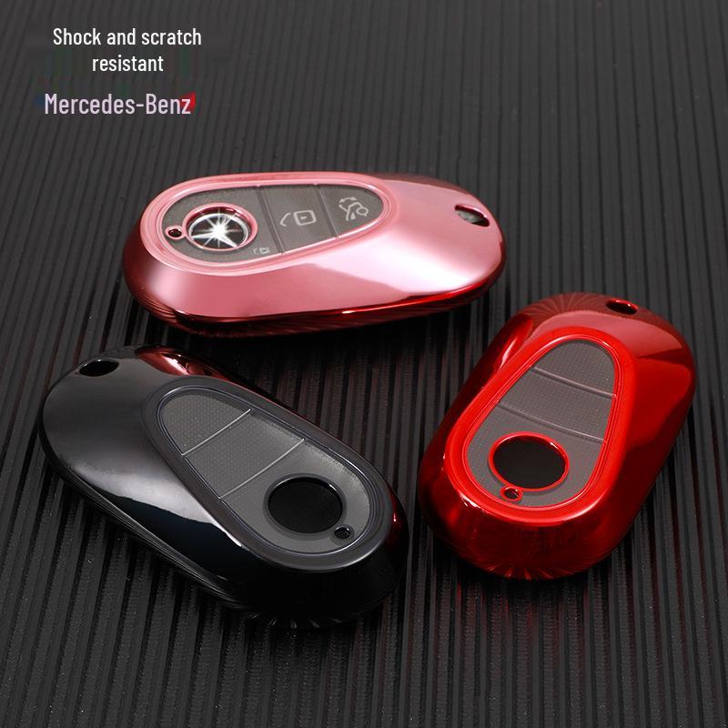 Soft Rubber Key Cover for 2021 Mercedes-Benz S-Class S400L/S450L