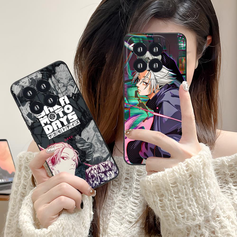 Sakamoto Days Gaku Phone Case for Xiaomi 15 14 13 12 Mi 11 T Ultra Lite Pro S X 5G Colorful Printing Cover Cellphones Pretty