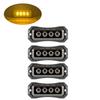 4PCS 12/24 Volt Side Marker Lights LED Smoked Lens Amber 4LED Side Markering Truck Light Boat Trailer Indicator Signal Light