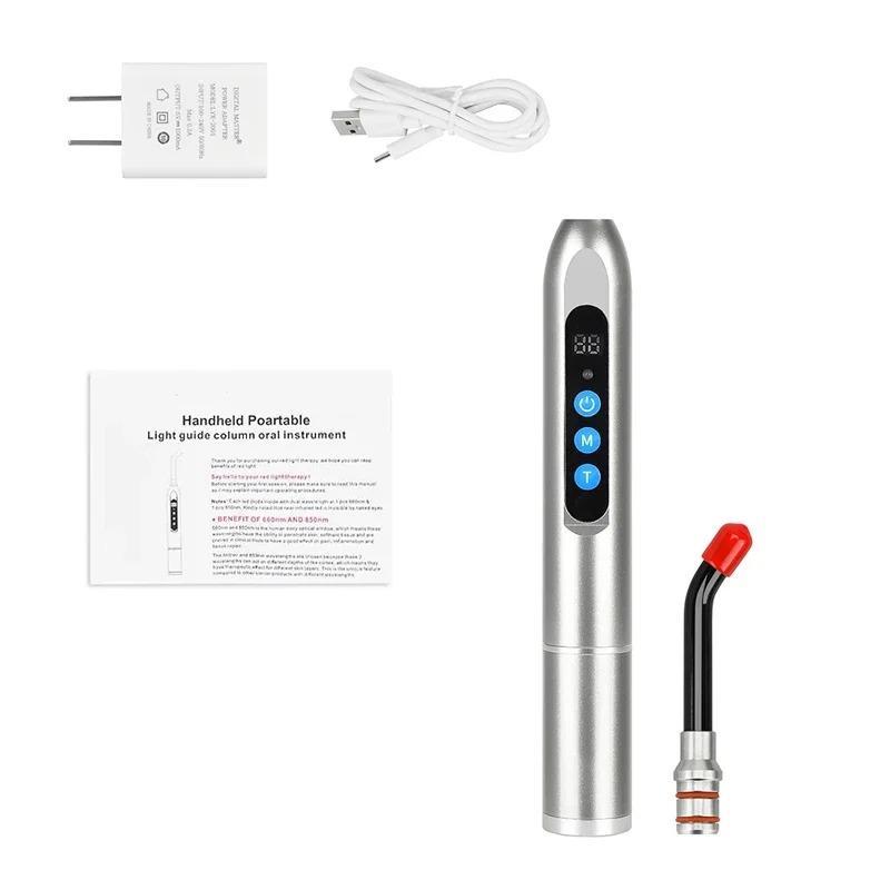Red Light Therapy Cold Sore Device For Mouth Sores Treatment 660nm 850nm NearInfrared LED Light Therapy Machine Skin Care Wand