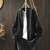 Tooling Baseball Uniform Jacket Women's Short Loose and Thin Spring and Autumn Clothing Large Size Cotton Stand-up Collar Double Pocket Outer Jacket