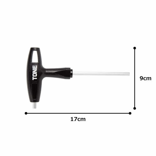 Tone TGHW-06 Grip Hexagon Wrench, Black, 6mm Width
