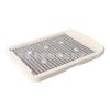 Large Flat Dog Toilet with Column Double Grid Elevated Splash Proof Dog Toilet Pet Supplies