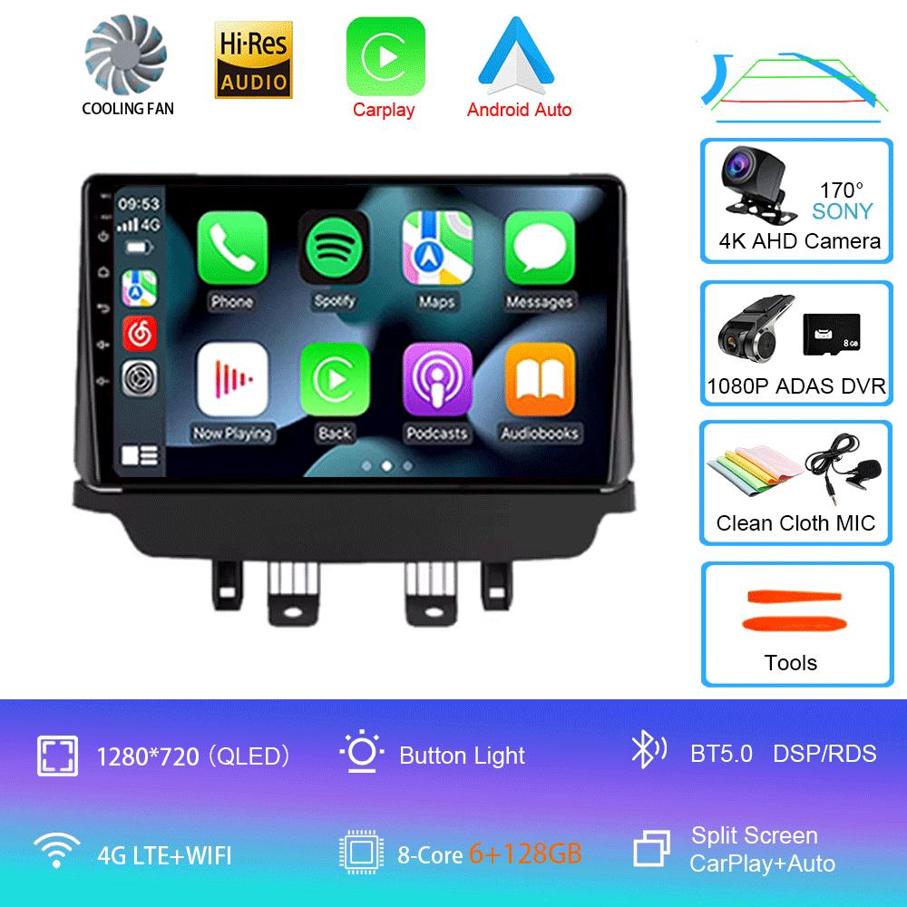 For Mazda CX-3 CX3 Mazda 2 DK 2014-2021 CarPlay IPS DSP Android 14 Car Radio GPS Multimedia Player Navigation 2000*1200P HU DVD