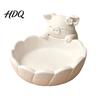 Minimalist Home Accents Cute Pig Petal Storage Bowl, Matte Finish 3D Print PLA Tray, Gift for Lovers Jewelry Trinkets Organization Tray Vanity