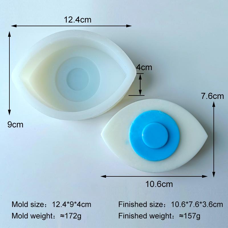 

Геометрическая силиконовая форма для свечей в форме глаза, формы для ароматических свечей из гипса, принадлежности для изготовления мыла и свечей ручной работы