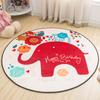 Hand-painted Colorful Printed Pattern Round Floor Mat Home Bedroom Living Room Decoration Lovely Floor Mat Doormat