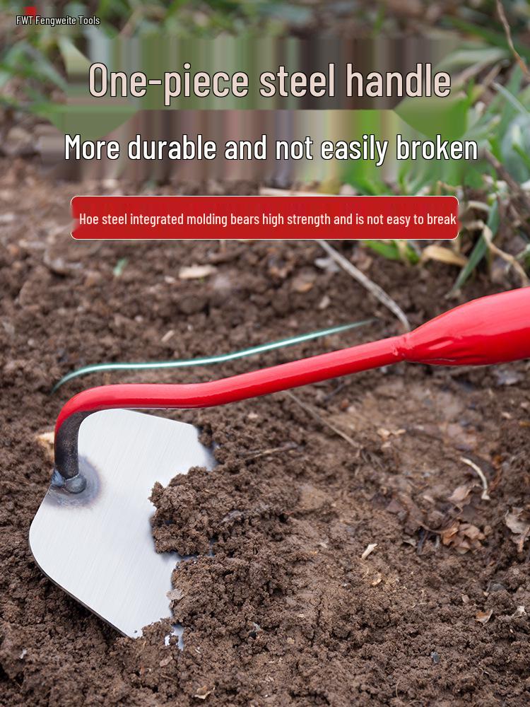 Fengweite Manganese Steel Weeding and Planting Hoe - Compact Garden Tool for Digging and Soil Aeration
