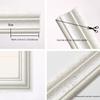 3D Wall Edging Strip Mirror Border Wall Lines 90.55 Inch Length Flexible Wall Base Moulding Trim for Mirror Edge TV Background