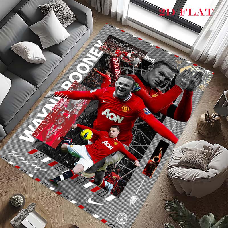 Man Utd Vloerkleed Tapijt voor Woonkamer Slaapkamer Huis Sofa Decoratie, Kinderspeel Antislip Vloermat