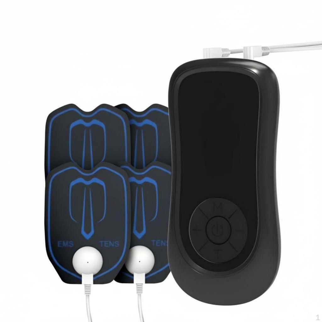 EMS Muscle Stimulator, Rechargeable Dual Output Acupuncture Therapy Device for Relief