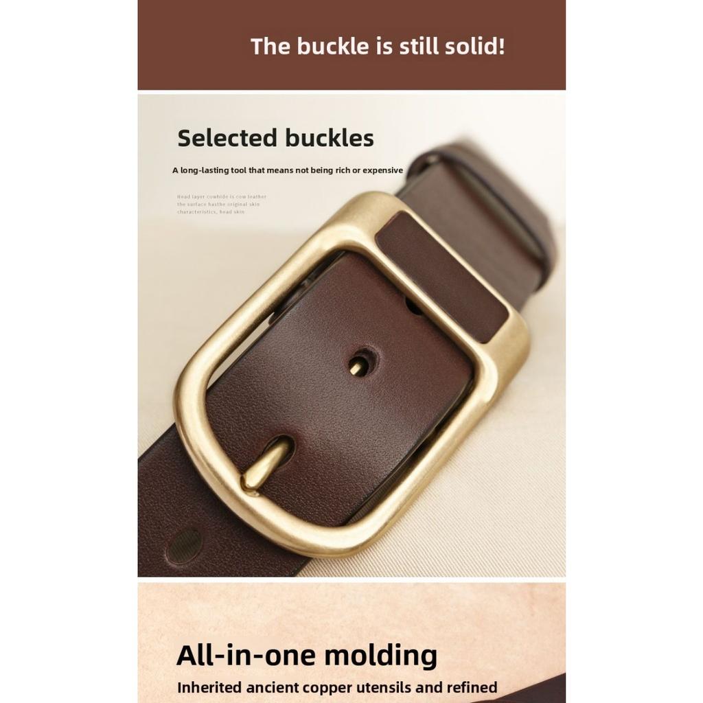 Single Men's Leather Alloy Buckle Belt, Fashionable, Casual, Simple, Personalized, Business Retro, Classic, Versatile and Trendy