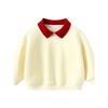 T-Shirt Kidsren's Autumn and Winter Clothing Tops Winter Fleece-Lined Thickeneded Warm Sweatshirts for Small and Medium-Sized Kidsren and Girls