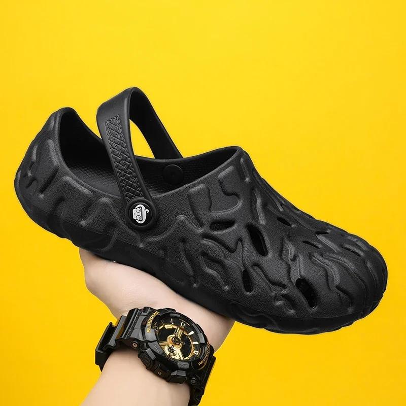 Fashion Summer Men's Sandals New Men Clogs Camo Beach Slippers Men Outdoor Casual Shoes Men Sandals Male Flip Flops Water Shoes Big Size