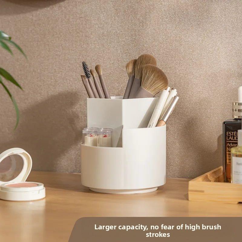 Simple Pen Holder Storage Box, Rotating Brush Holder Pen Case, Student Desktop, Office Desktop, Makeup Brush Storage