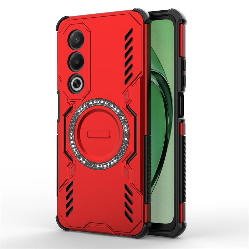 Shockproof Armor Case For Oppo K12x Magnetic Adsorption Wireless Charge Back Cover For Oppo K12x Global Case For Oppo K12x Case