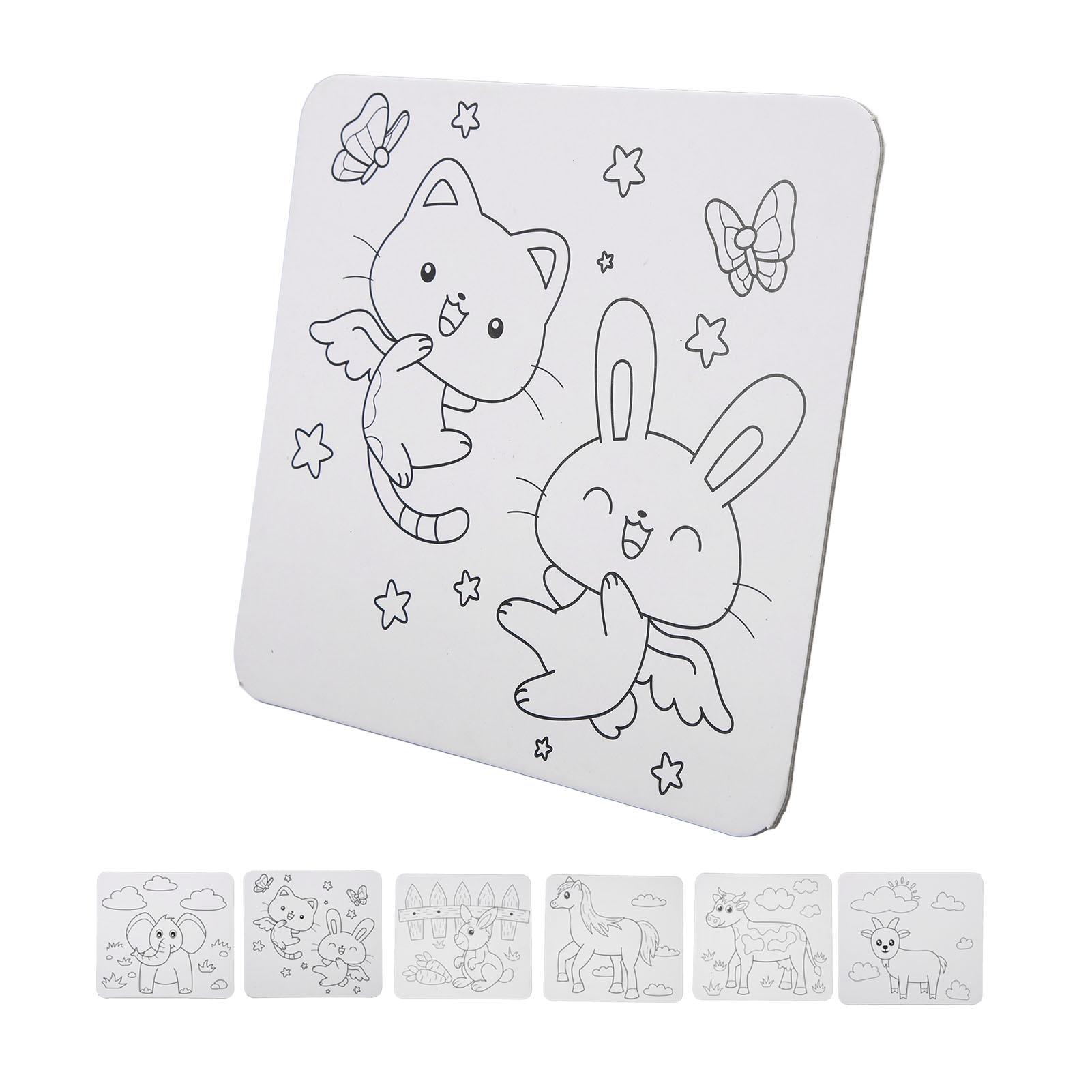 Предварительно нарисованный холст с контуром животного — фото 8